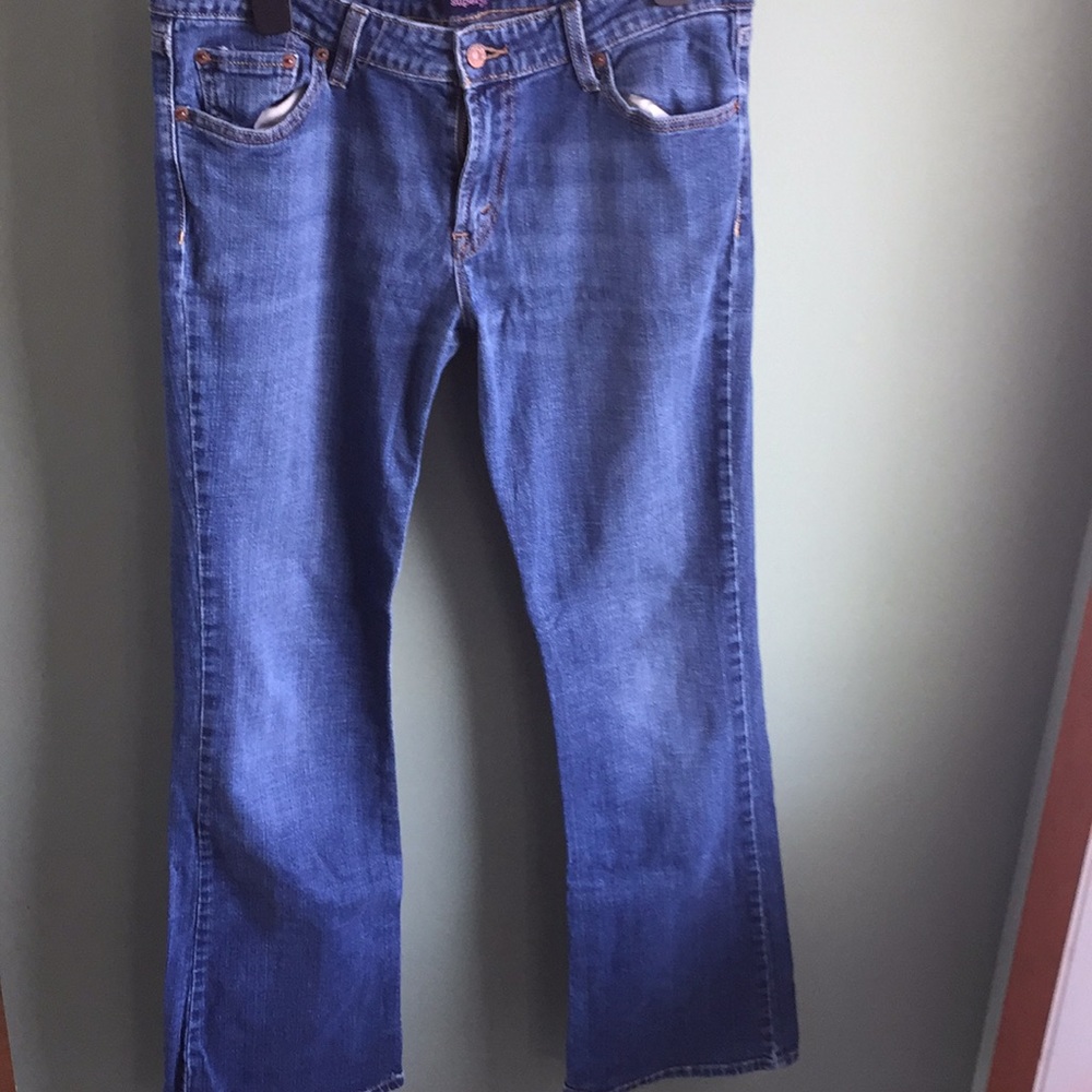 Levi’s super low rise flare jeans